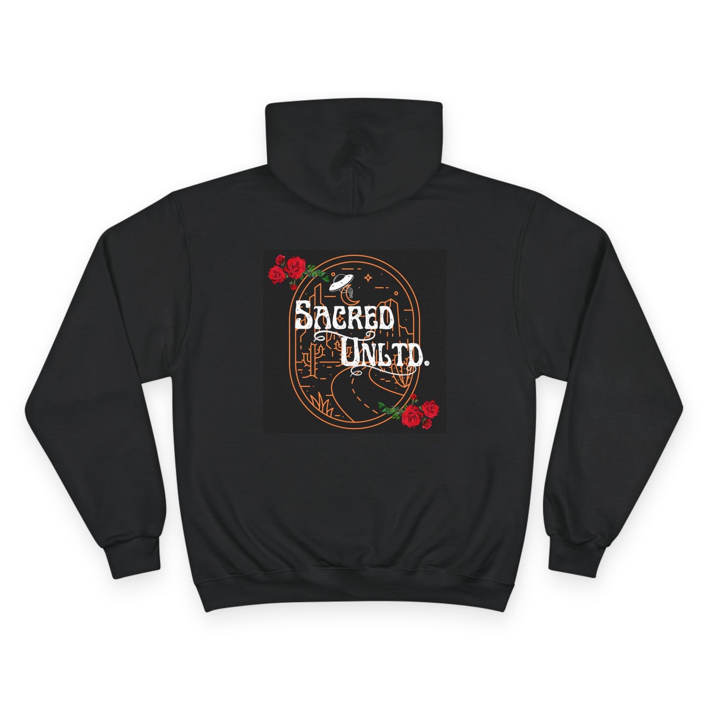 Sacred Unity Hoodie - Trendy Champion Pullover, Casual Streetwear, Alien Graphic Sweatshirt, Unique Gift for Kawaii Lovers, Halloween Style