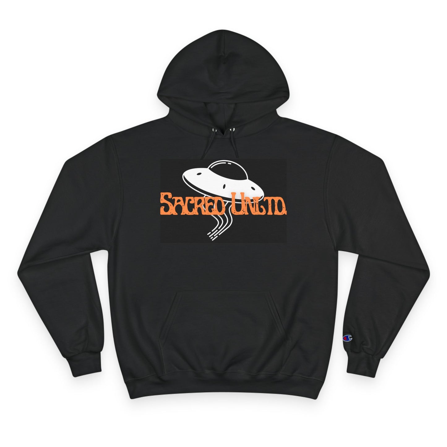 Sacred Unity Hoodie - Trendy Champion Pullover, Casual Streetwear, Alien Graphic Sweatshirt, Unique Gift for Kawaii Lovers, Halloween Style