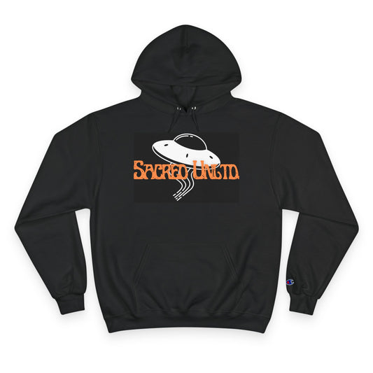Sacred Unity Hoodie - Trendy Champion Pullover, Casual Streetwear, Alien Graphic Sweatshirt, Unique Gift for Kawaii Lovers, Halloween Style